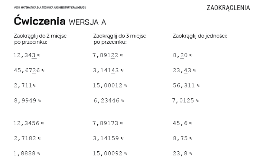 Matematyka dla technika
